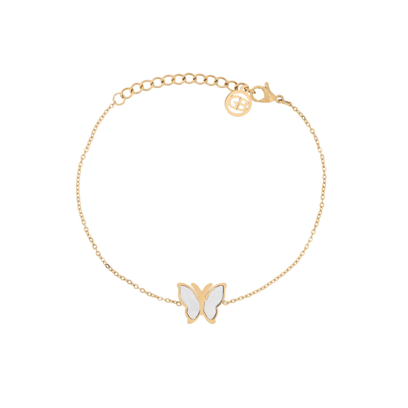 Steel bracelet basic butterfly GB