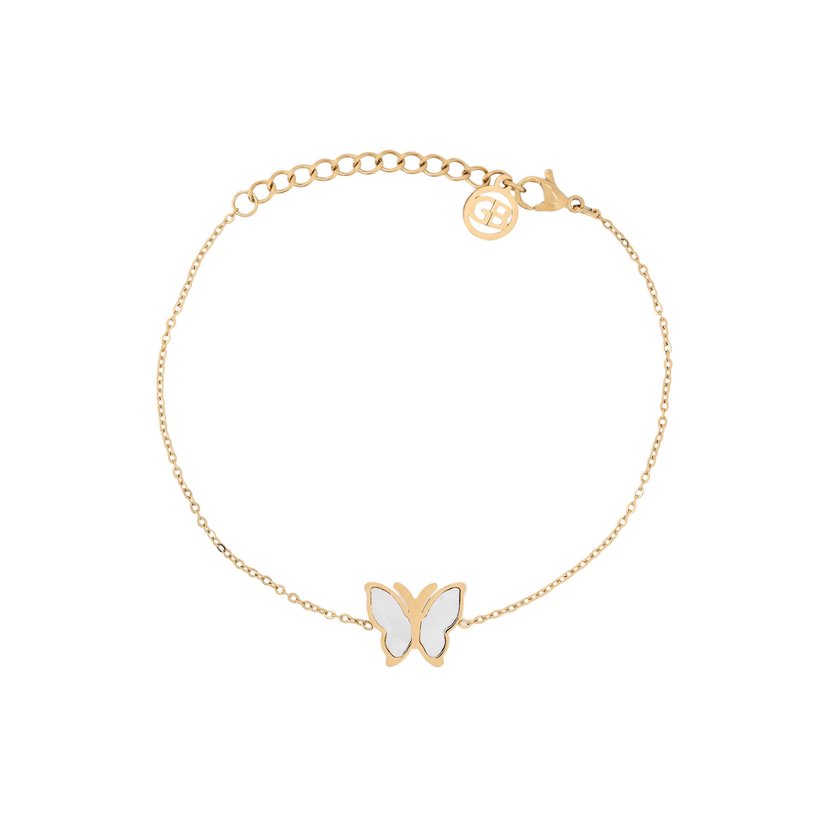 Bracelet en acier de base papillon GB