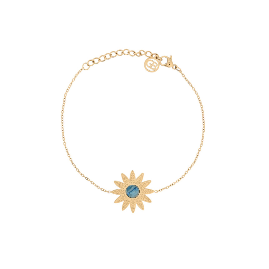 Bracelet en acier fleur grand GB