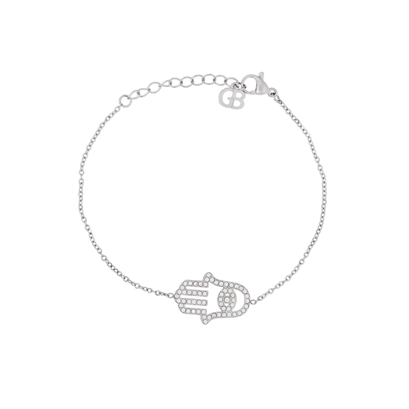 Pulseira em aço mão GB