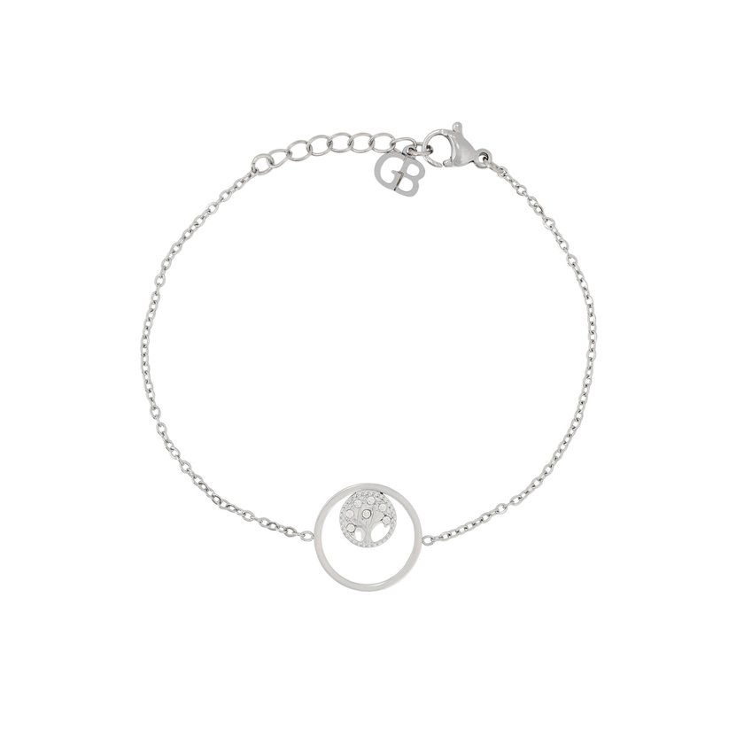 Pulseira em aço árvore da vida GB