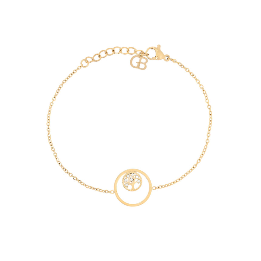 Bracelet en acier arbre de la vie GB