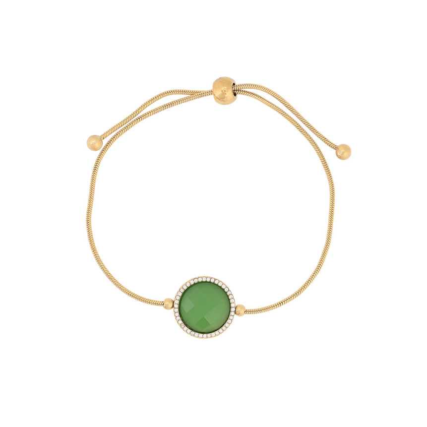 Adjustable steel bracelet round GB