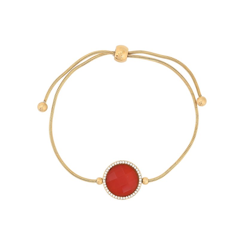 Pulseira ajustável em aço redonda GB