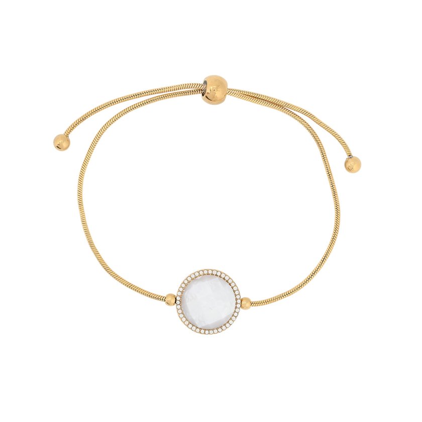 Pulseira ajustável em aço redonda GB
