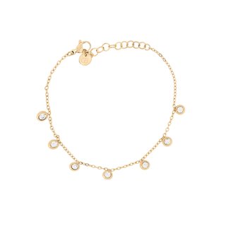 Bracciale in acciaio pietre di zirconio GB