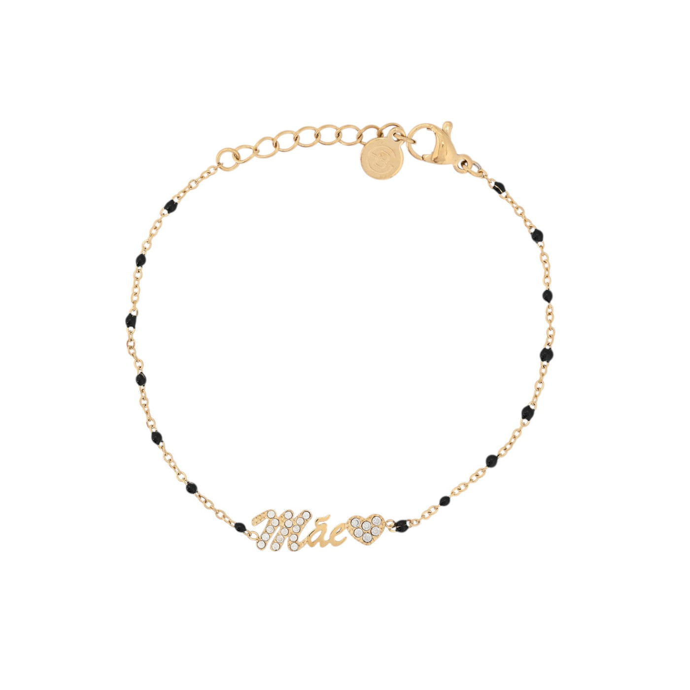 Mãe word steel bracelet GB