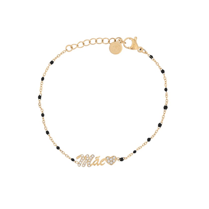 Pulseira aço palavra mãe GB
