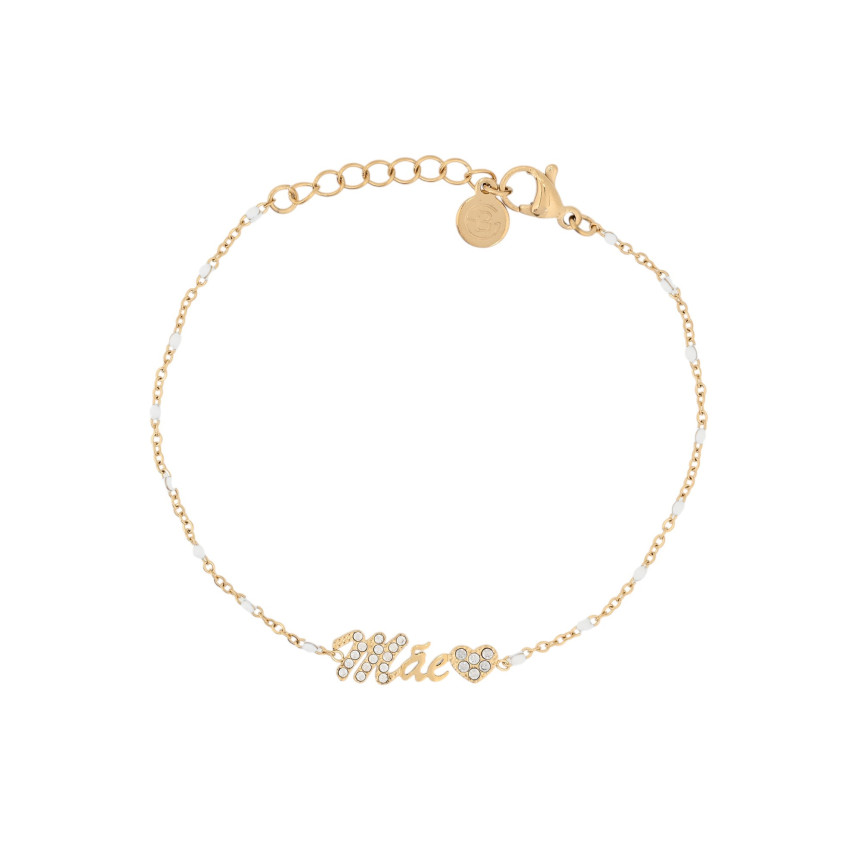 Bracelet en acier mot mãe GB