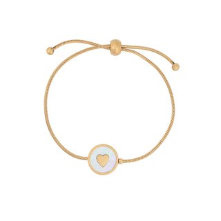Bracciali regolabile in acciaio cuore GB