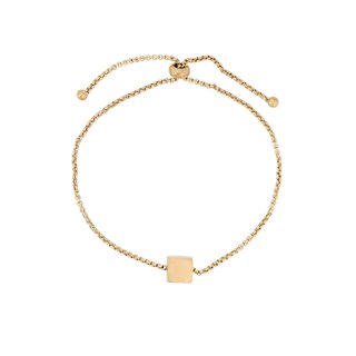 Bracelet réglable en acier carré GB