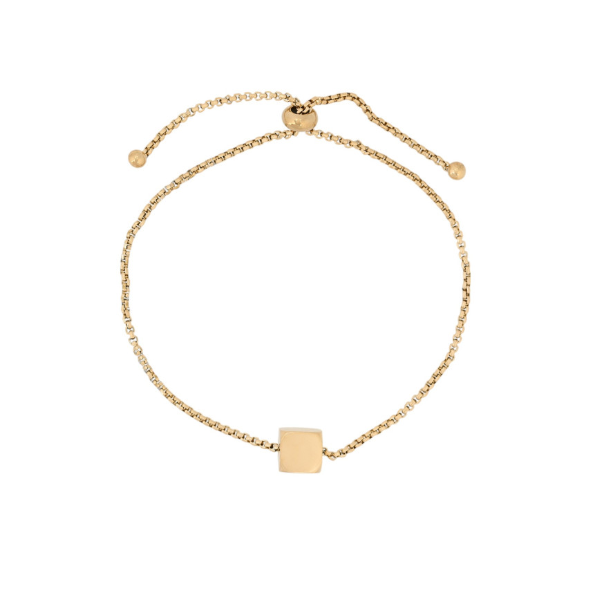Bracciale regolabile in acciaio quadrato GB