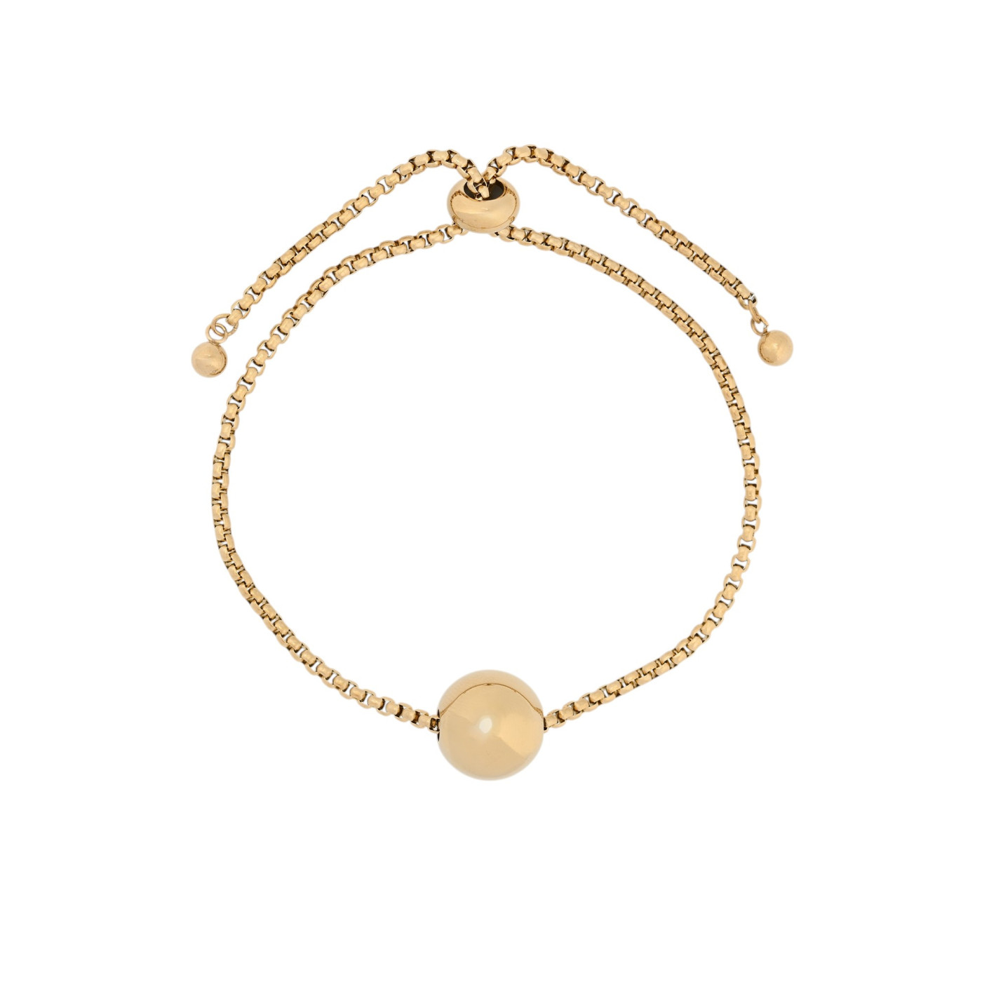 Pulsera ajustable en acero bola GB