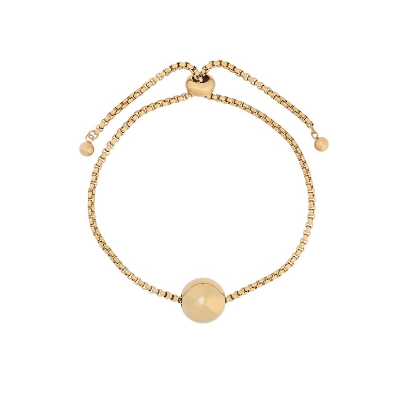 Adjustable steel bracelet ball GB