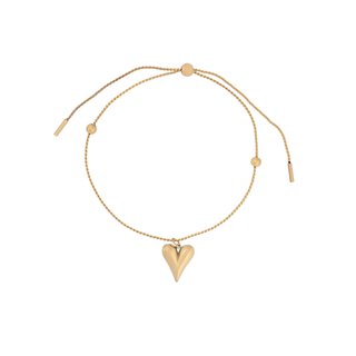 Bracelet en acier avec coeur GB