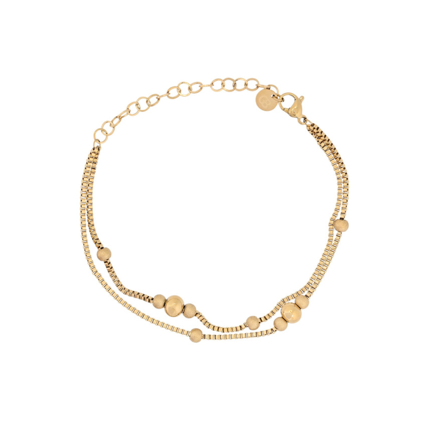 Pulsera de acero con bolas GB