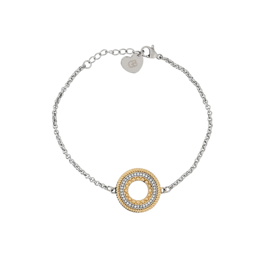 Bracciale classico in rodio GB