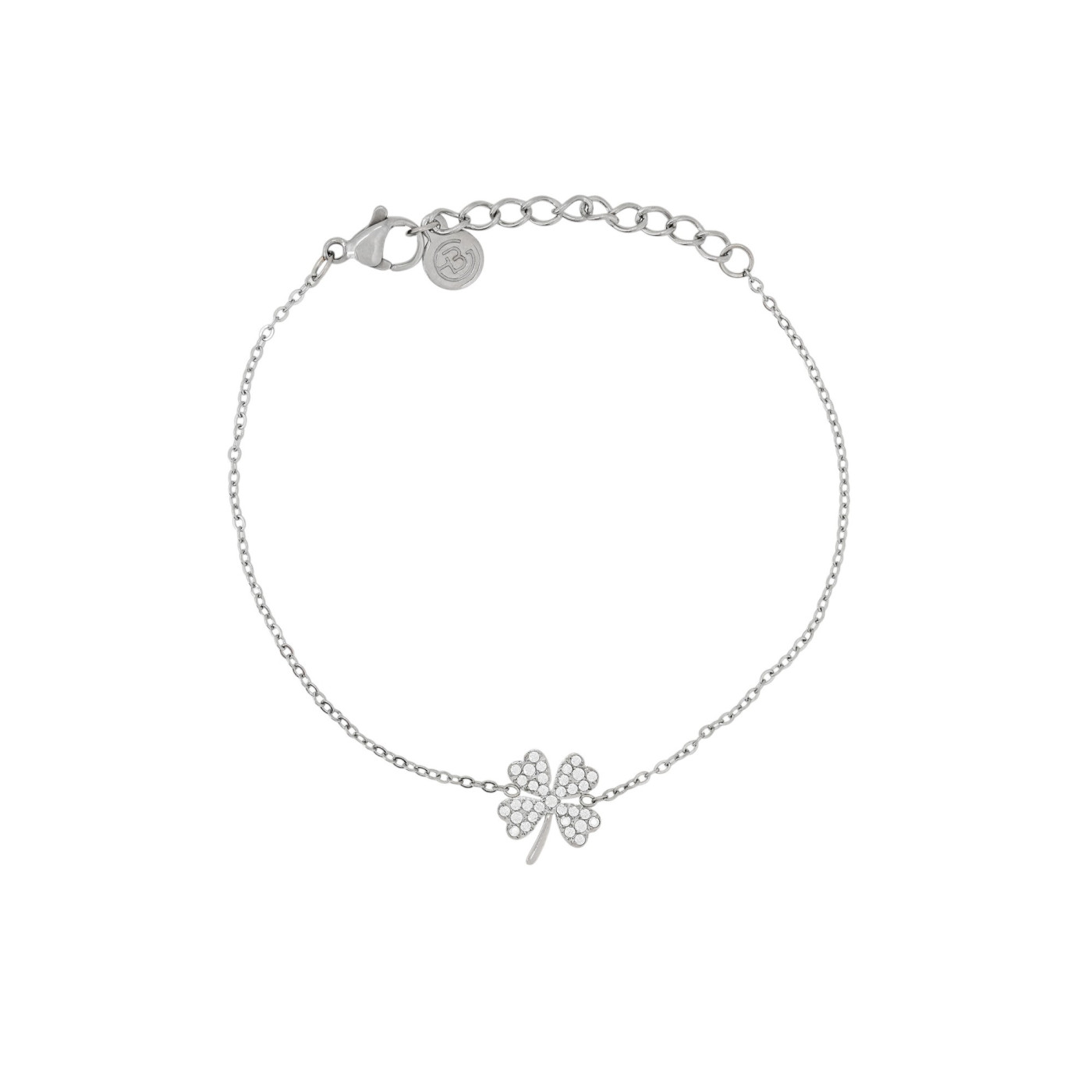 Bracciale Delicate quadrifoglio e zirconi