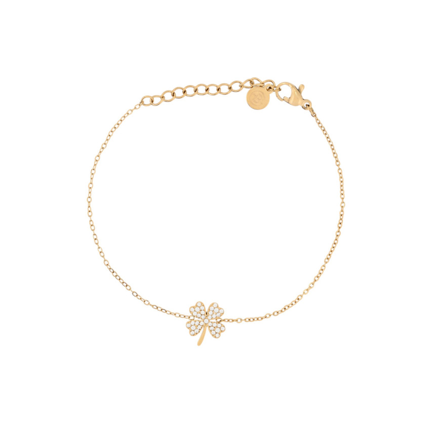 Pulsera Delicate trébol y circonitas