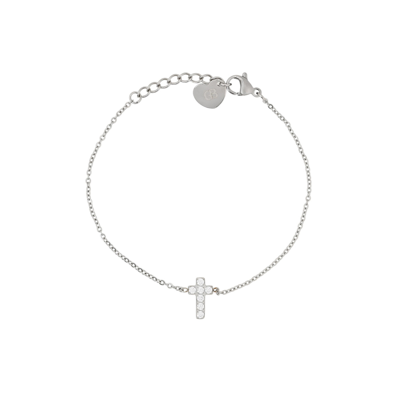 Pulseira Delicate cruz e zircônias