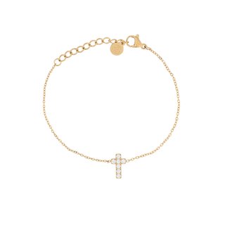 Bracelet Delicate croix et zirconias