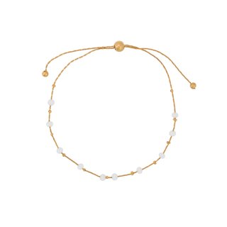 Pulseira ajustável em aço pérolas GB