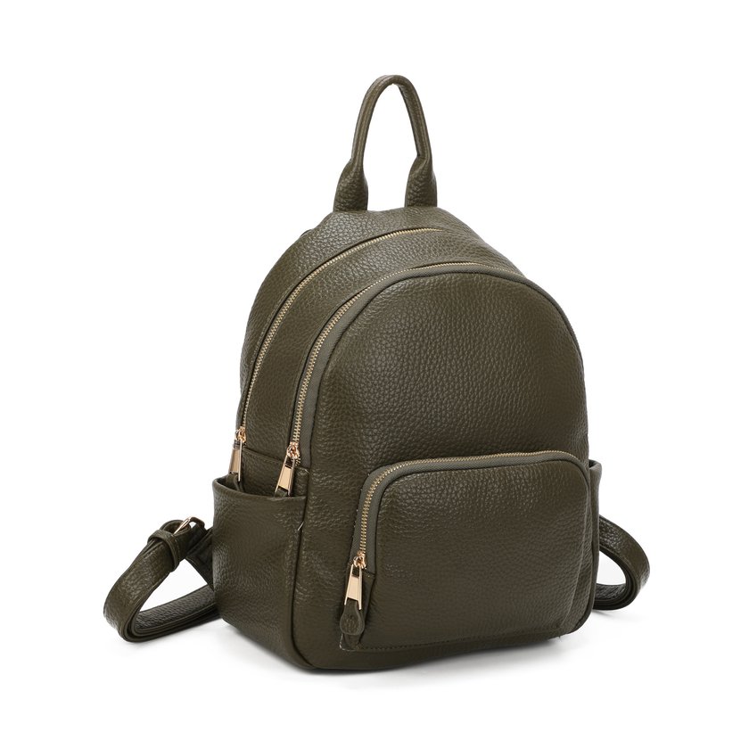 Backpack with Multiple Zippers