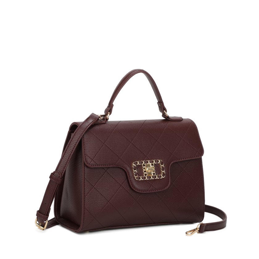 Sac à bandoulière avec détail doré