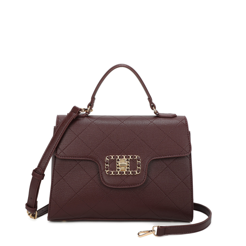 Crossbody Bag with Gold Detail