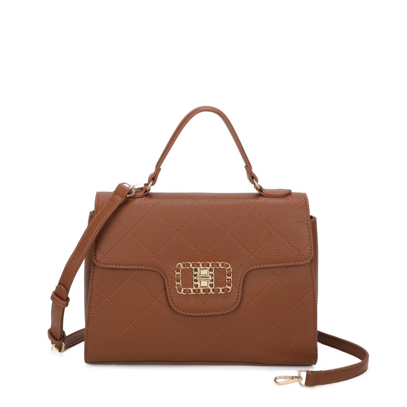 Sac à bandoulière avec détail doré