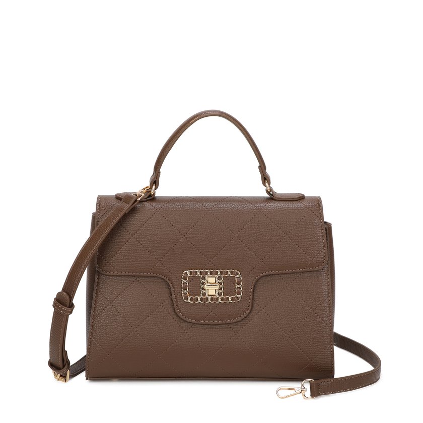 Sac à bandoulière avec détail doré