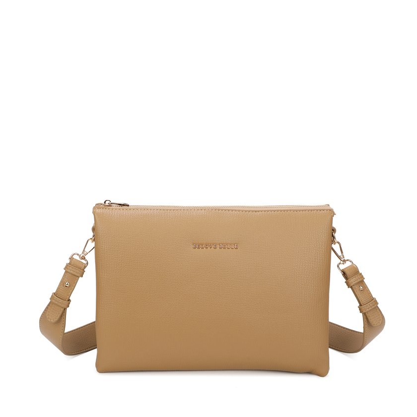 Borsa a tracolla divisa in tre