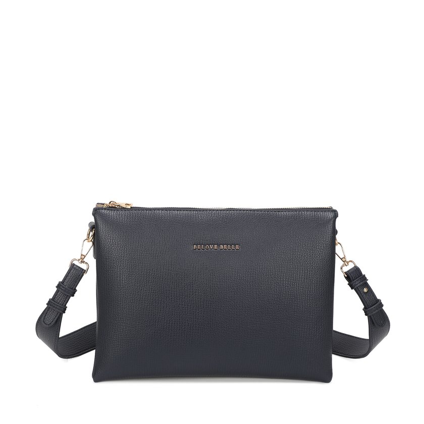 Borsa a tracolla divisa in tre