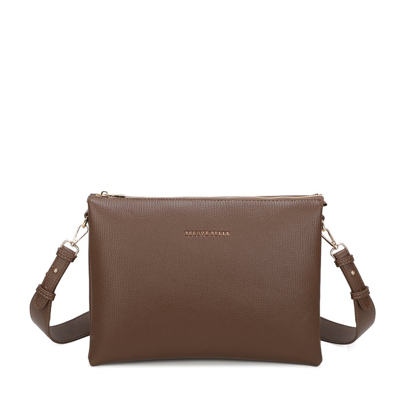 Borsa a tracolla divisa in tre