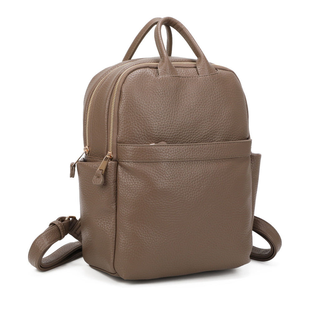 Backpack with Multiple Zippers