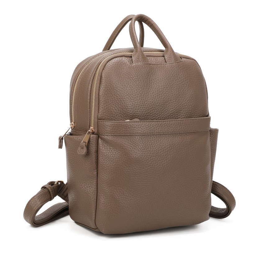Backpack with Multiple Zippers
