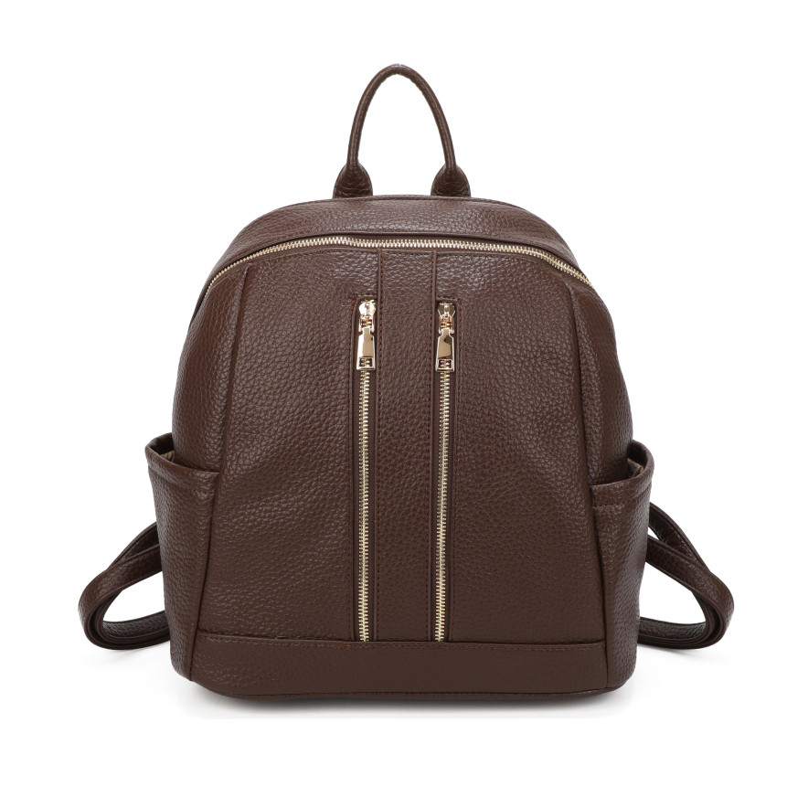 Backpack with Two Front Zippers