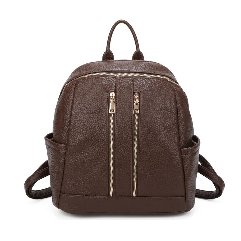 Backpack with Two Front Zippers