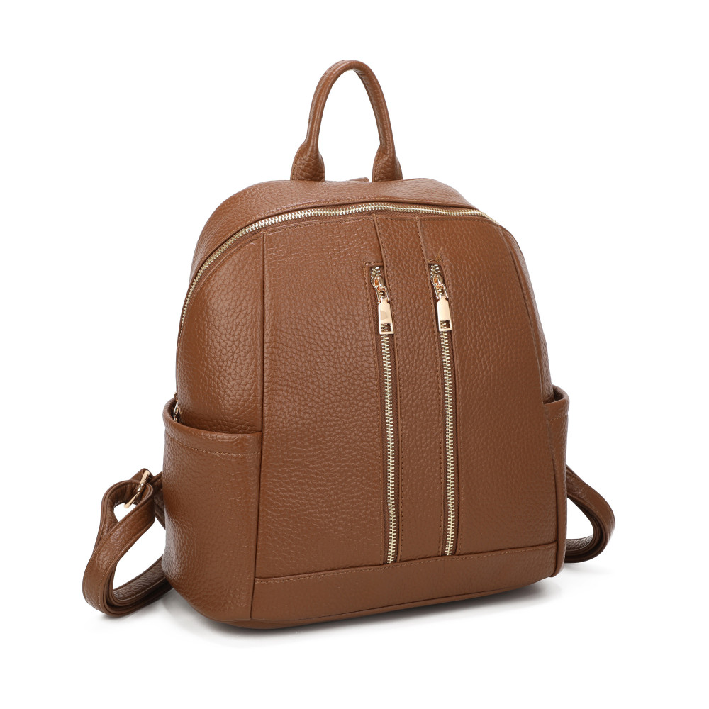 Backpack with Two Front Zippers