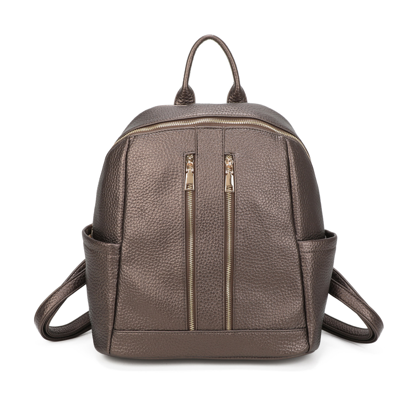 Backpack with Two Front Zippers