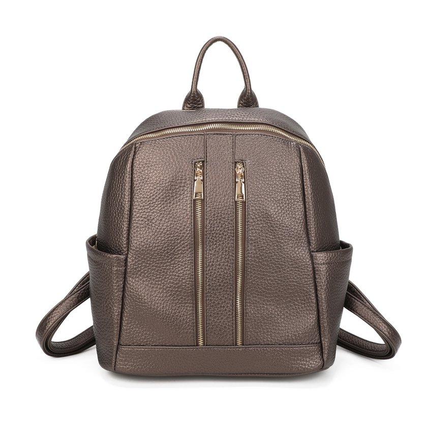 Backpack with Two Front Zippers