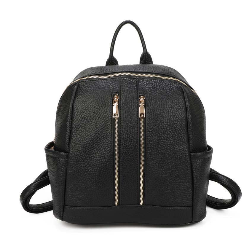 Backpack with Two Front Zippers