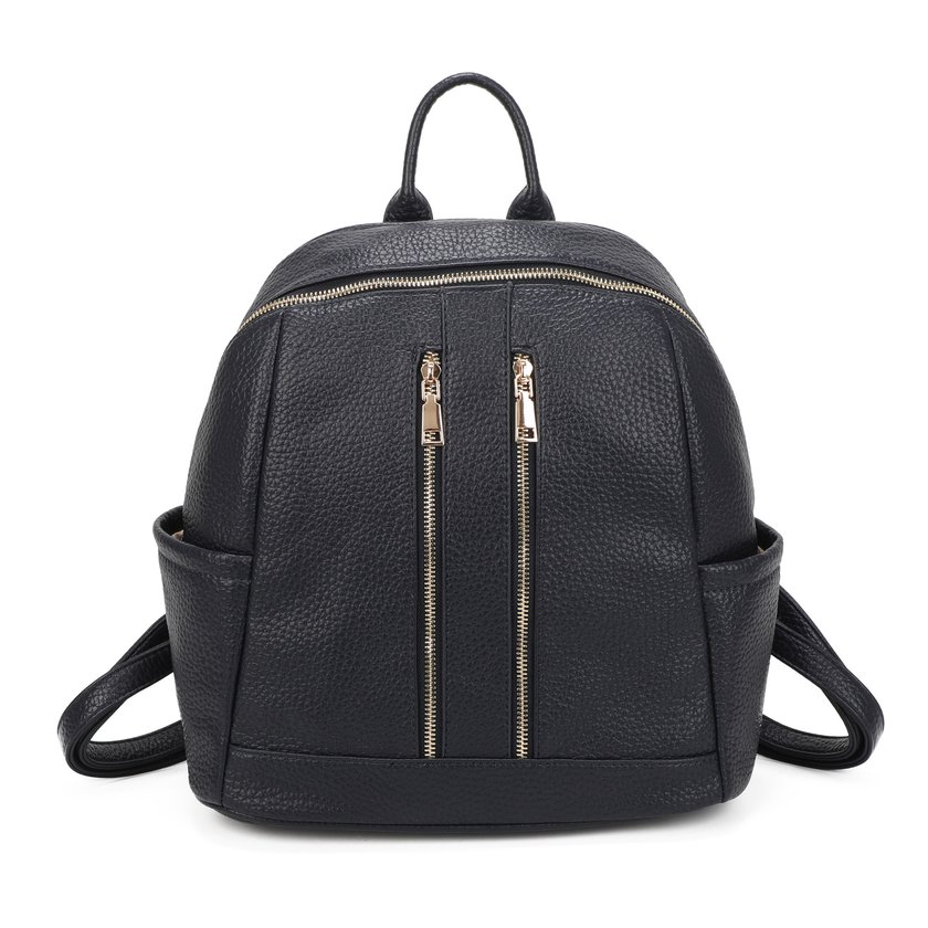 Backpack with Two Front Zippers