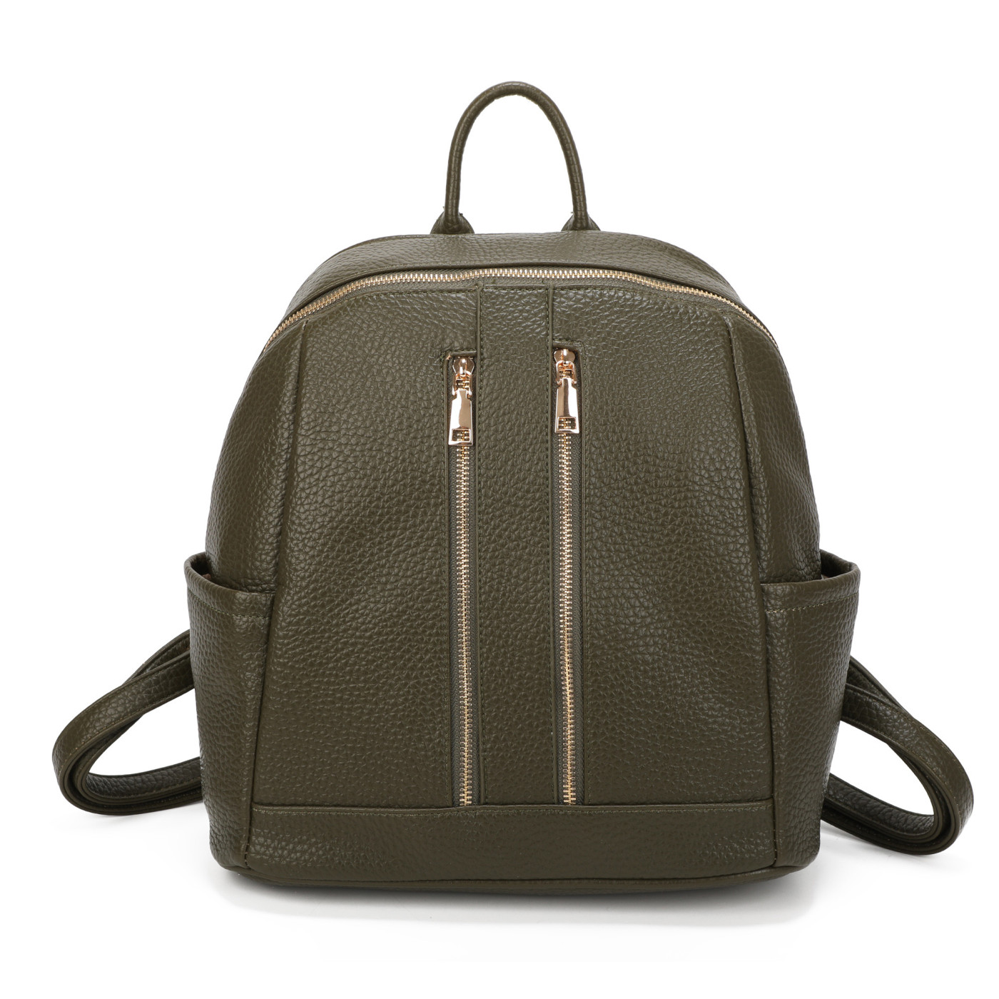 Backpack with Two Front Zippers