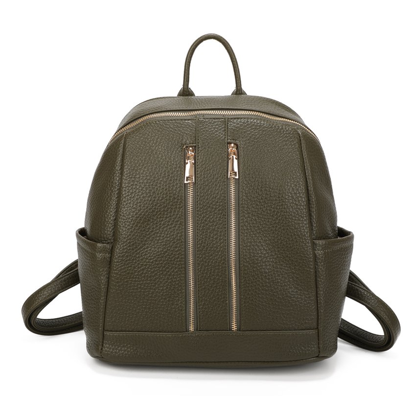 Backpack with Two Front Zippers