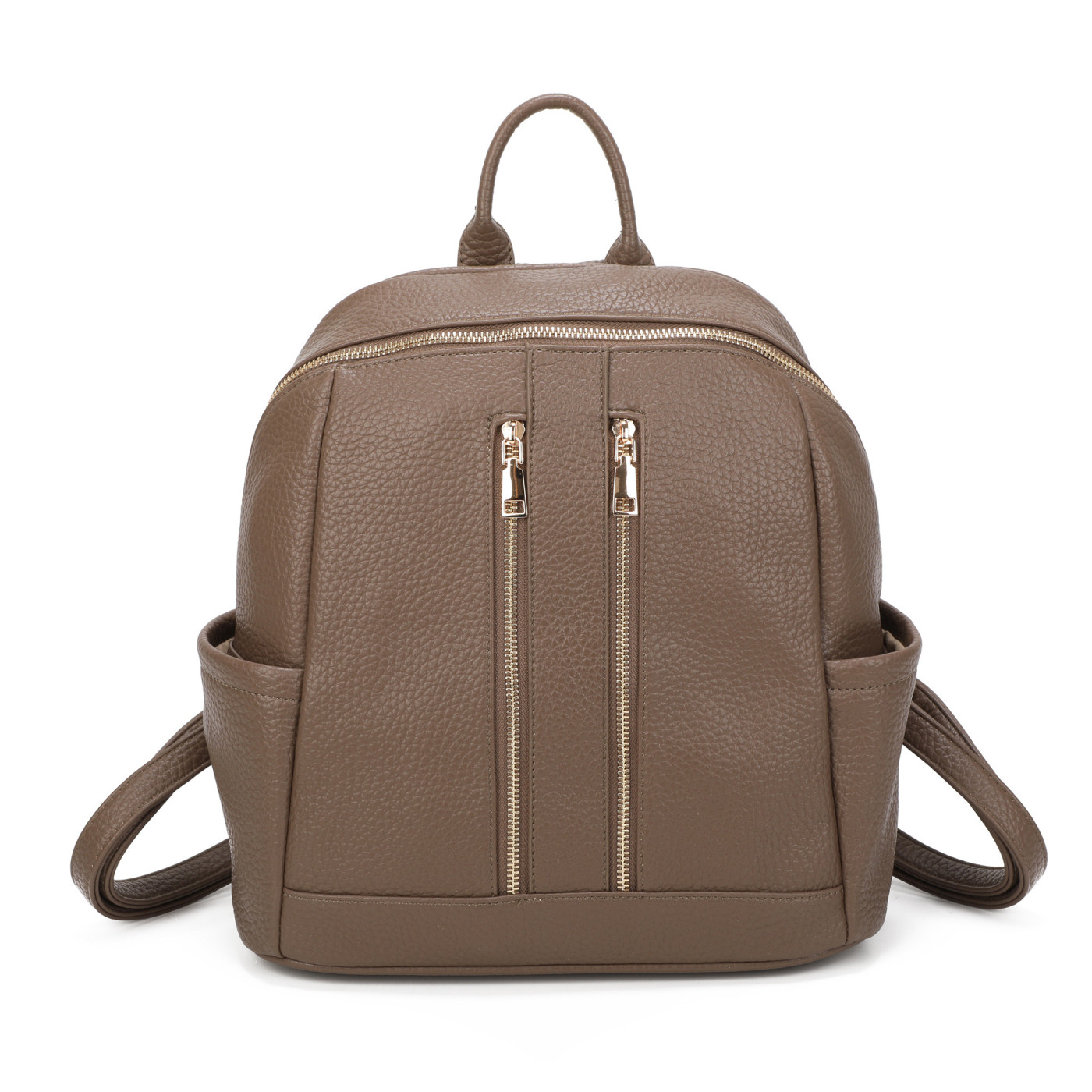 Backpack with Two Front Zippers