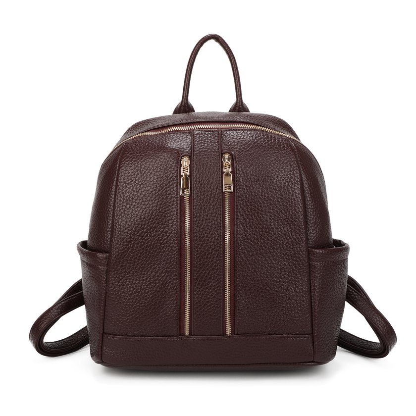 Backpack with Two Front Zippers