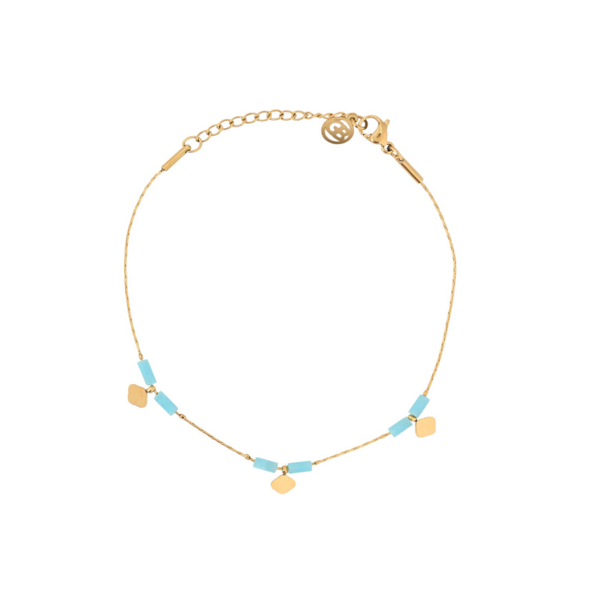 Conjunto pulseras en acero colgantes GB
