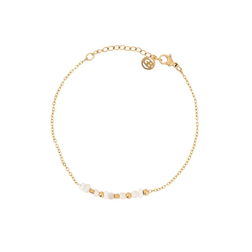 Conjunto pulseiras em aço pendentes GB
