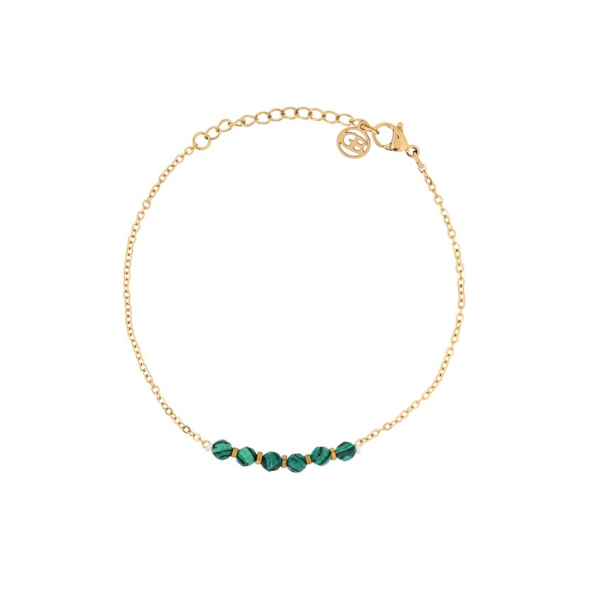 Conjunto pulseiras em aço verdes GB